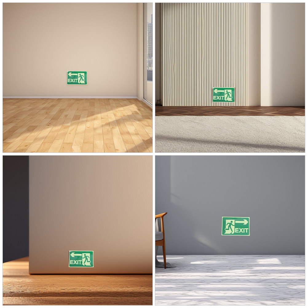 4 Pezzi di Adesivi Luminosi pe - Emergency Exit Sign recensione e prezzo