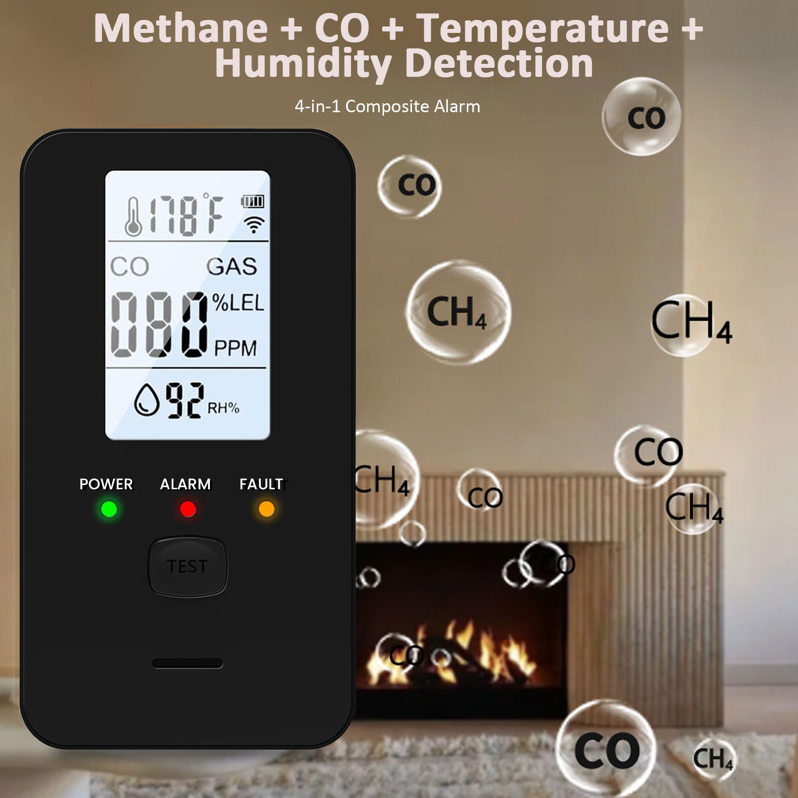 Rilevatore 4-in-1 di Gas e Mon - Co Detector Plug recensione e prezzo