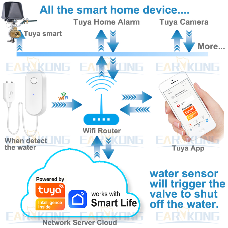 Tuya WiFi Sensore intelligente - Water Alarm Sensor recensione e prezzo